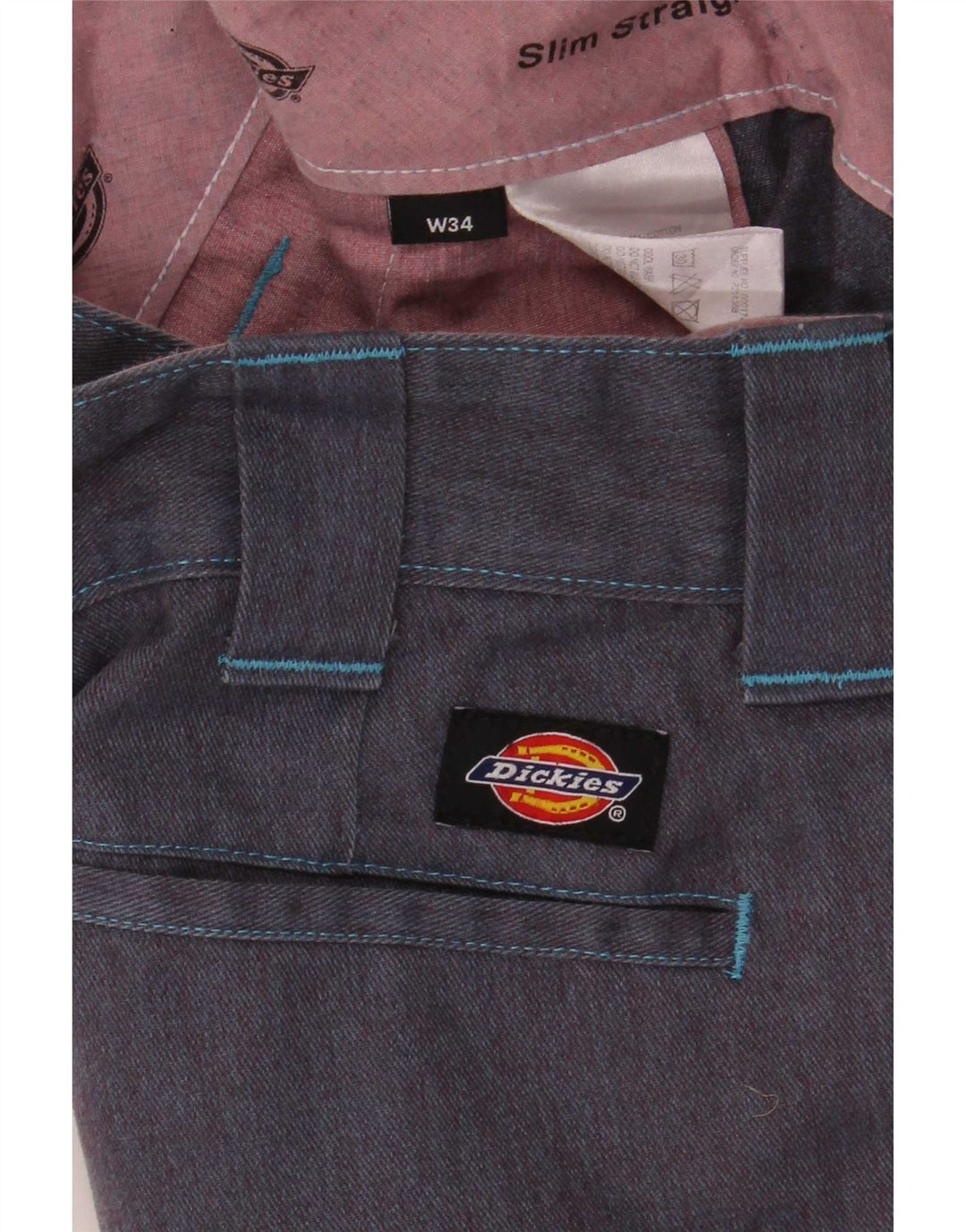 Pantaloni scurți chino pentru bărbați Dickies W34 Poliester mari bleumarin