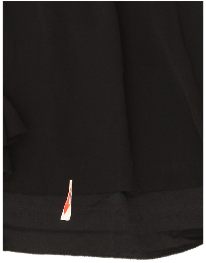 Top pentru femei Zara cu mânecă lungă UK 14 Medium Black Colorblock Viscoză