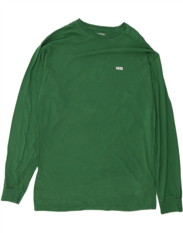 Vans pentru bărbați Classic Fit Top cu mânecă lungă, mare, verde, bumbac