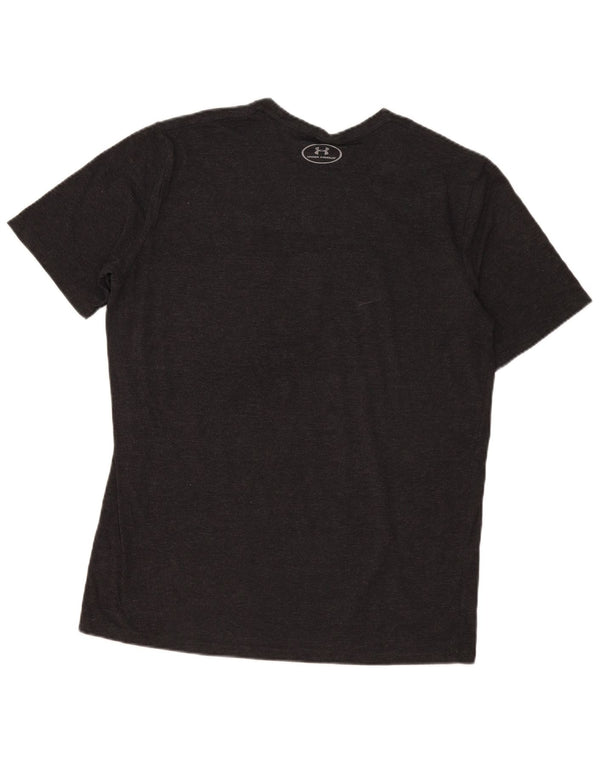 Tricou grafic Under Armour pentru bărbați Heat Gear Top mare negru