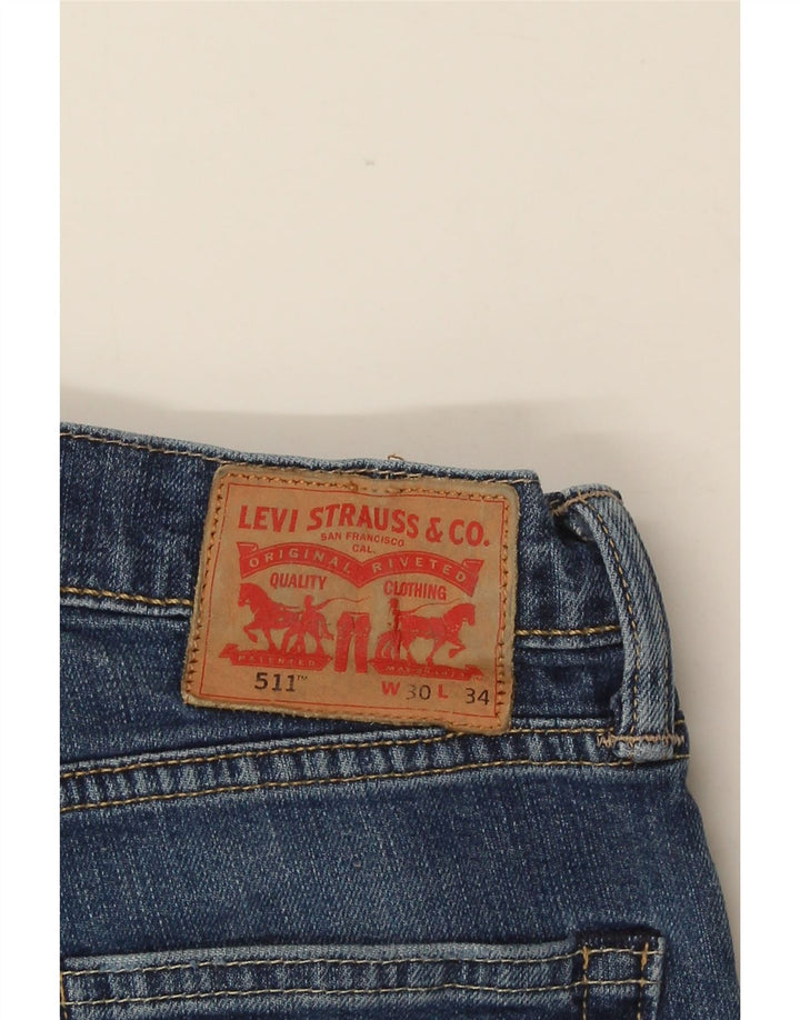 Blugi Levi's 511 Slim pentru femei W30 L28 Bumbac albastru