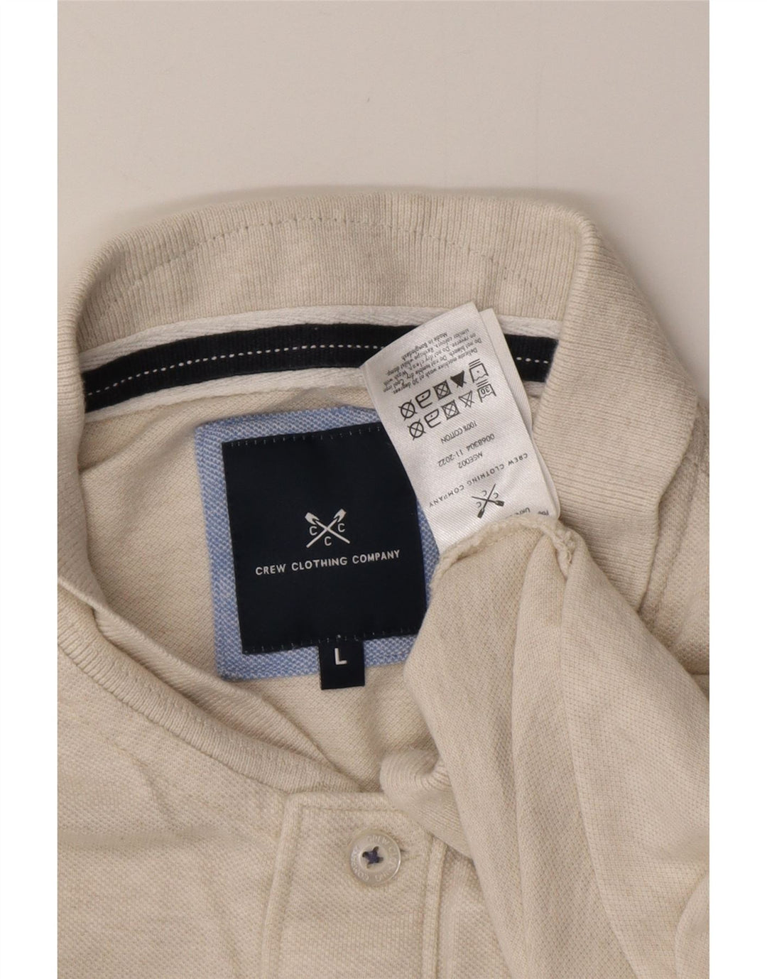 CREW CLOTHING Tricou polo pentru bărbați, mare, gri bumbac