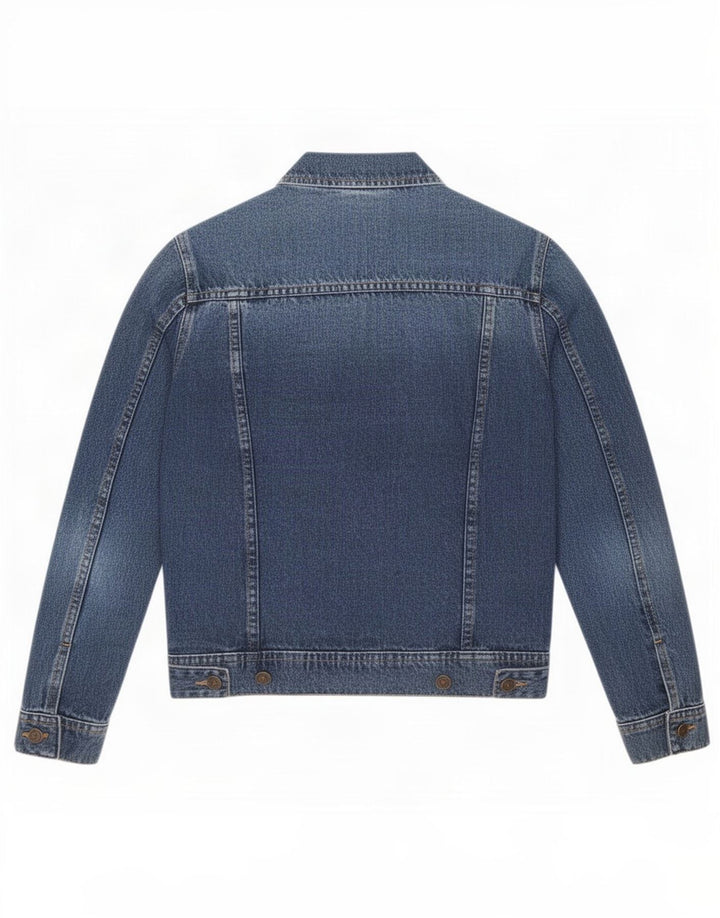 Jachetă de blugi pentru femei Zara UK 10 Small Blue Bumbac