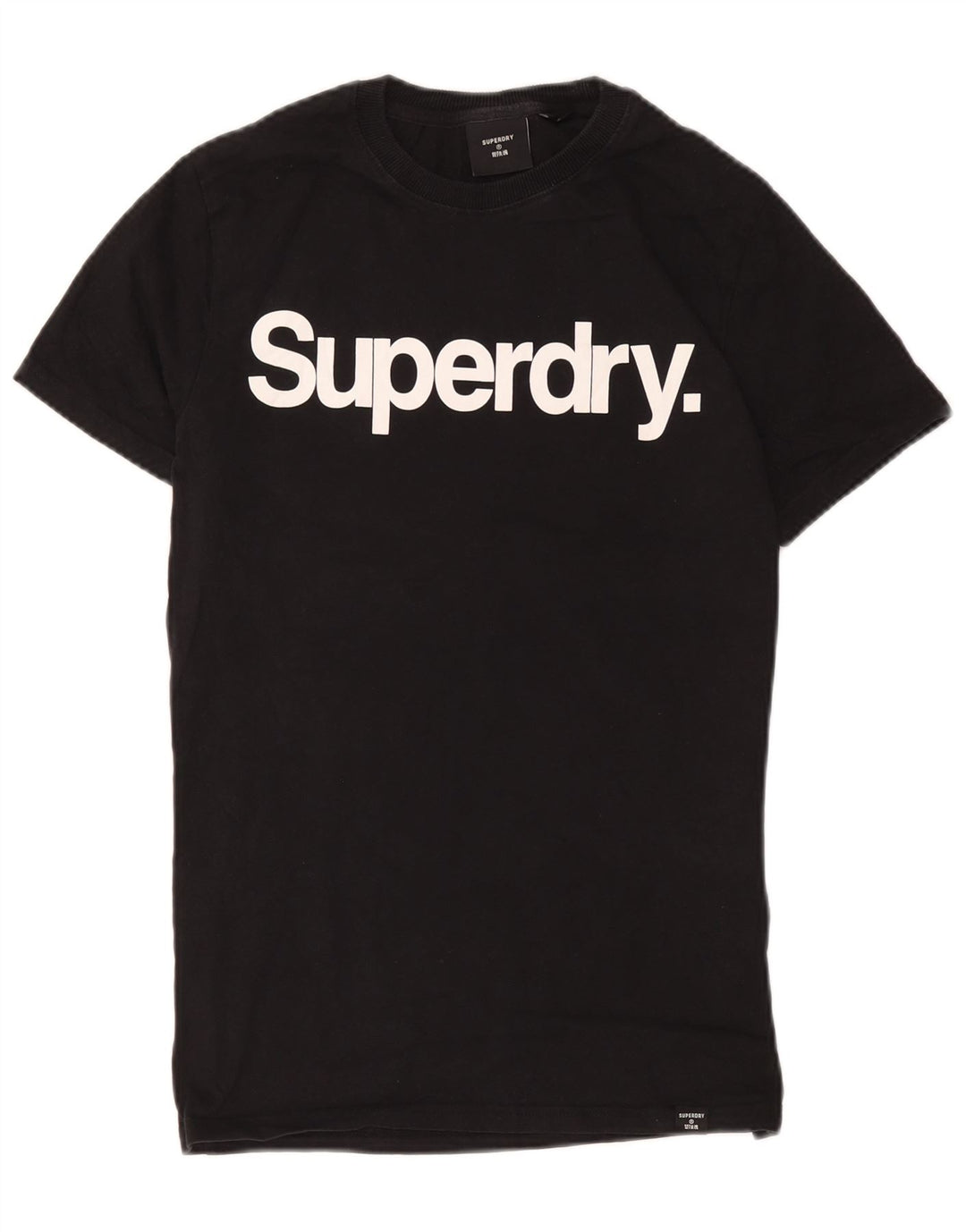 Tricou grafic pentru bărbați Superdry Top Medium Black Bumbac