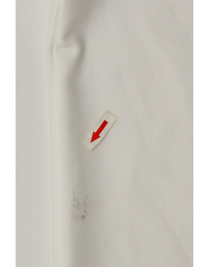 Pantaloni chino pentru femei cu picioare largi Zara Mediu L28 L31 Alb