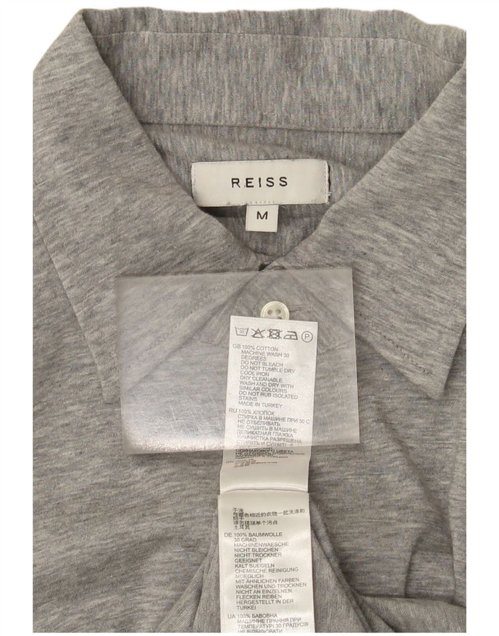 Cămașă pentru bărbați Reiss, bumbac gri mediu