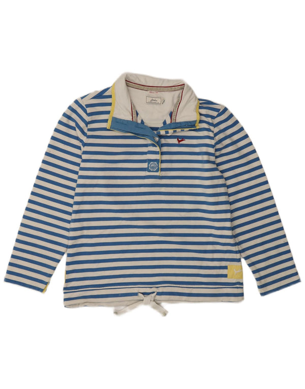 Pulover pentru damă Joules, cu ajustare clasică, UK 14, bumbac mare cu dungi albastre