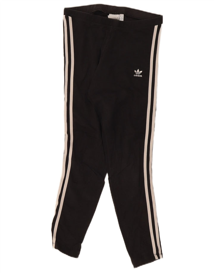 Leggings pentru femei Adidas UK 14 mediu negru bumbac