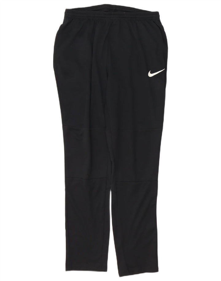 Pantaloni de trening NIKE Dri Fit pentru femei UK 12 Poliester mediu negru