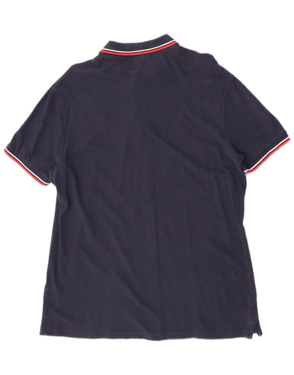 Tricou polo pentru bărbați Diadora 2XL, bumbac bleumarin