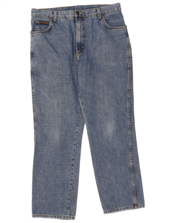 Blugi drepte pentru bărbați Wrangler Texas W38 L30 Bumbac albastru