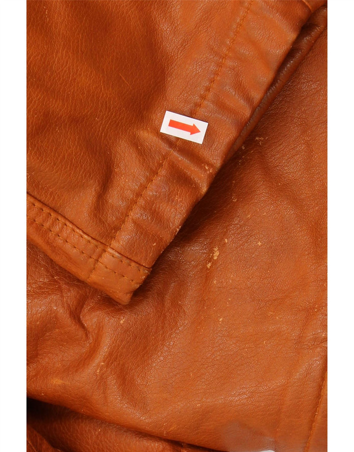 Jachetă din piele pentru bărbați WINCHESTER IT 48 din piele maro medie