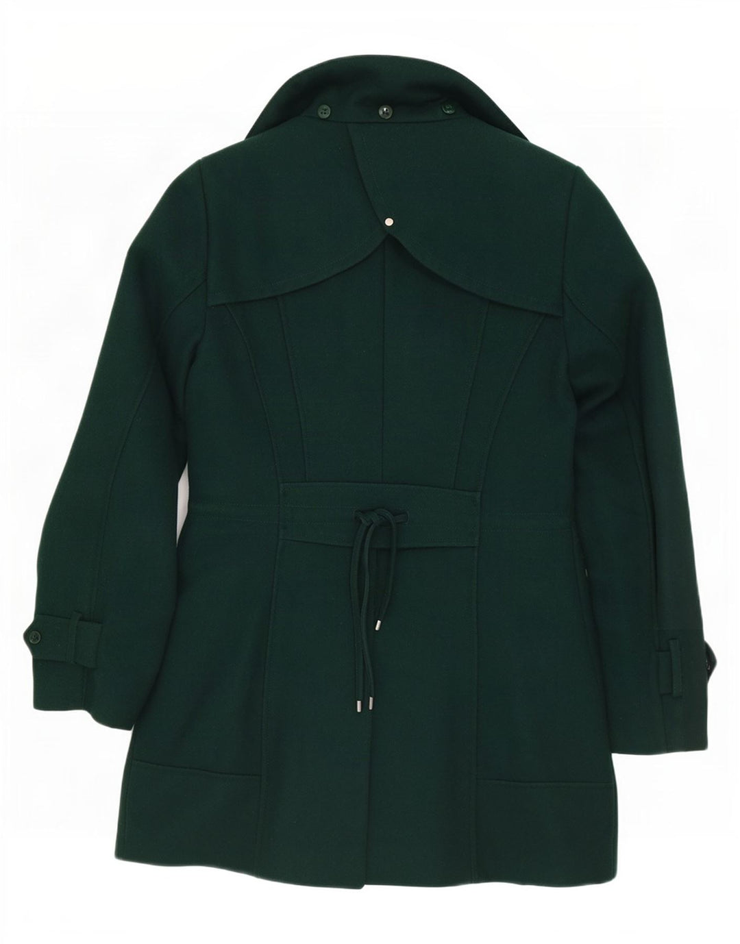 Trench pentru femei Calvin Klein UK 10 Small Green Wool Classic