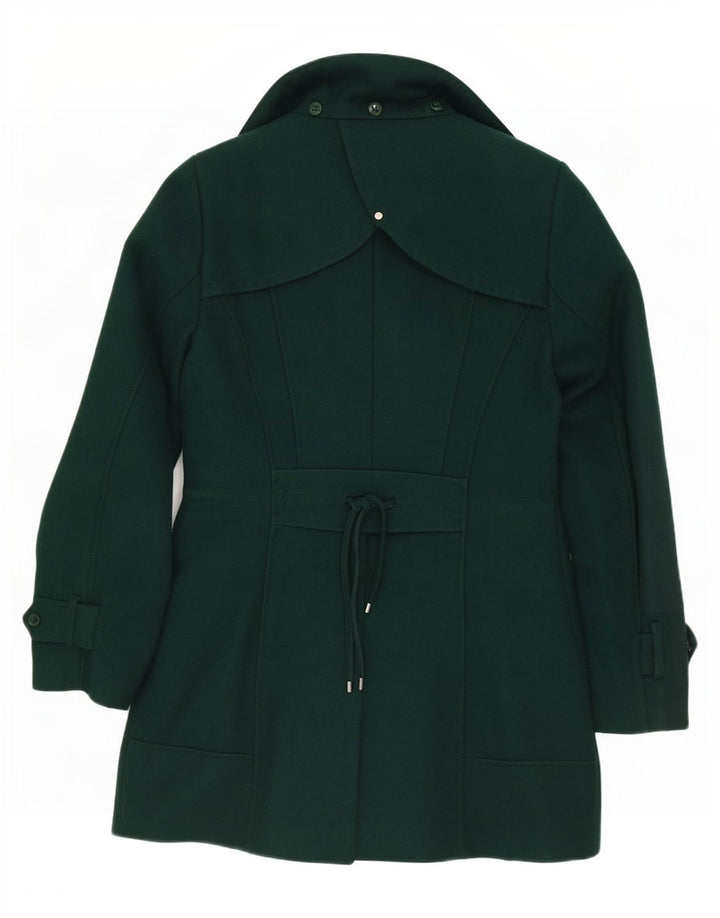 Trench pentru femei Calvin Klein UK 10 Small Green Wool Classic