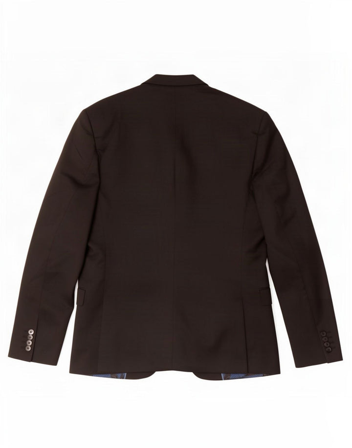 Blazer pentru bărbați Zara cu 2 nasturi EU 50 Poliester mediu negru