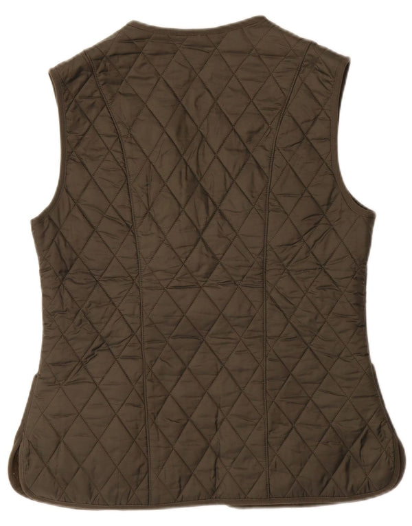 BARBOUR Gilet matlasat pentru femei UK 12 Medium Khaki Poliamidă