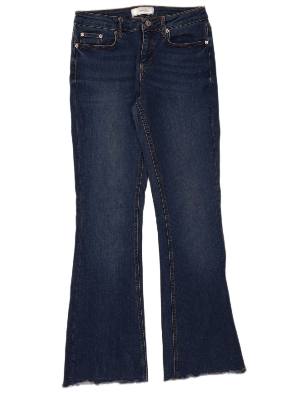 Zara Womens Flared Jeans EU 38 Small W28 L31 Blue