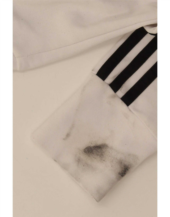 Jachetă de trening pentru femei Adidas UK 16, mare, alb, poliester