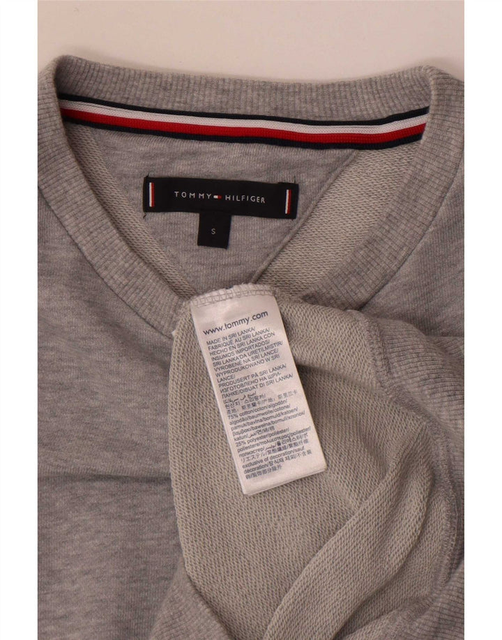 Hanorac grafic pentru bărbați Tommy Hilfiger Pulover mic, gri, bumbac color bloc