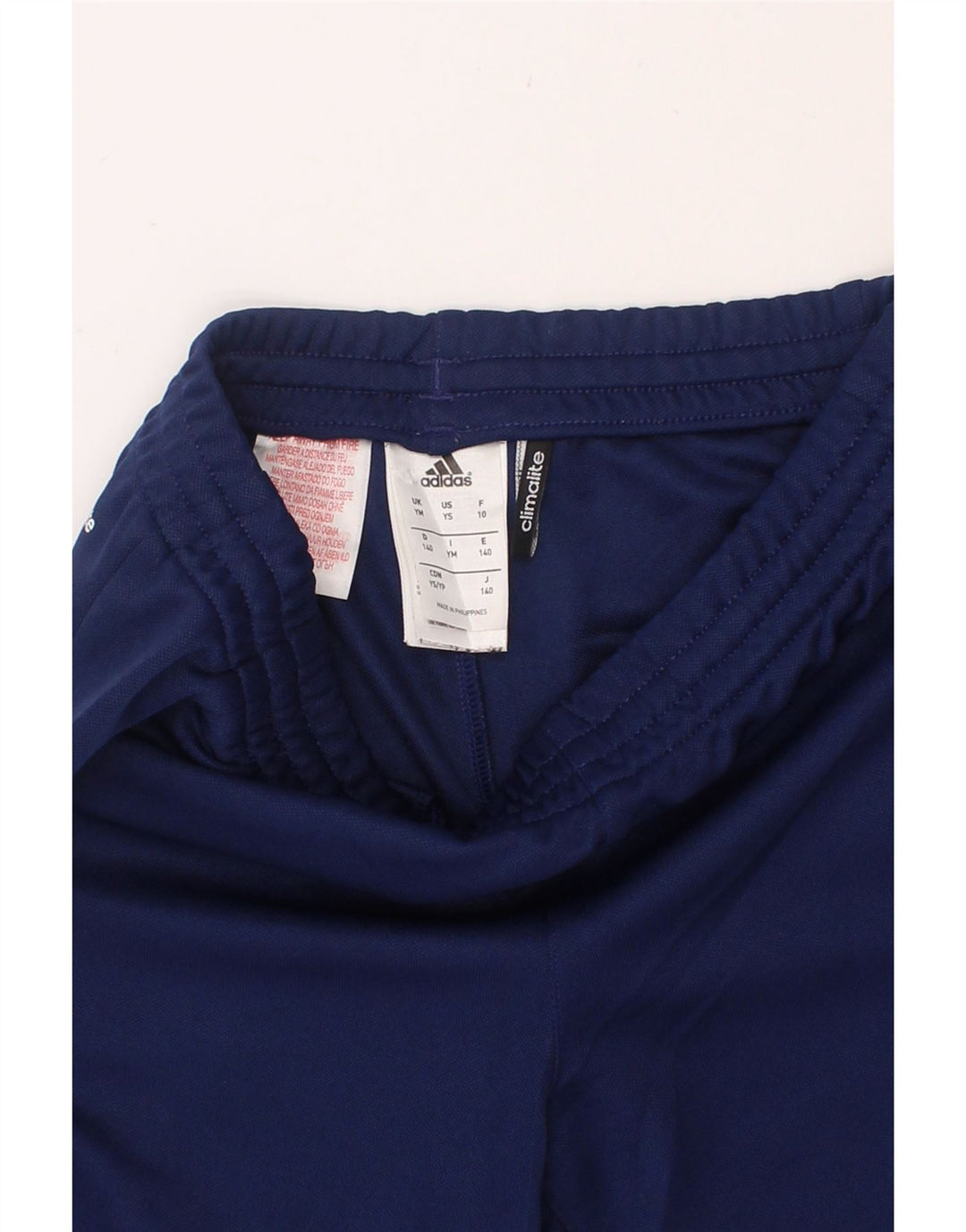 ADIDAS Boys Climalite Sport Shorts 9-10 Years Medium Navy Blue Polyester Vintage Adidas and Second-Hand Adidas from Messina Hembry 
