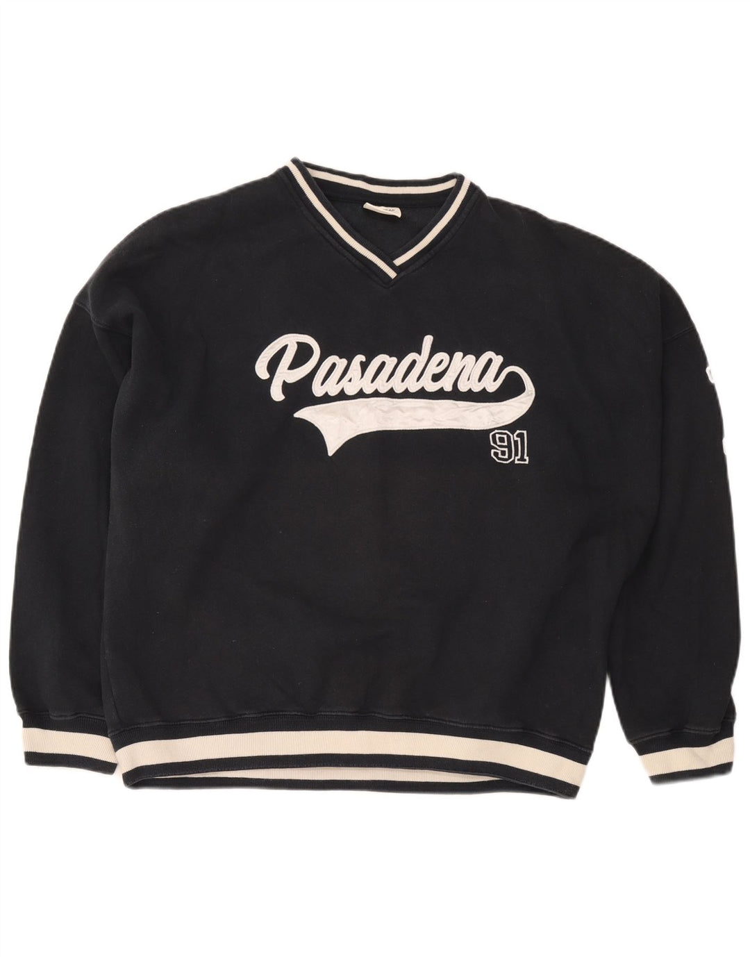 Pull & Bear Hanorac Pasadena pentru bărbați Pulover mare, bleumarin, color block