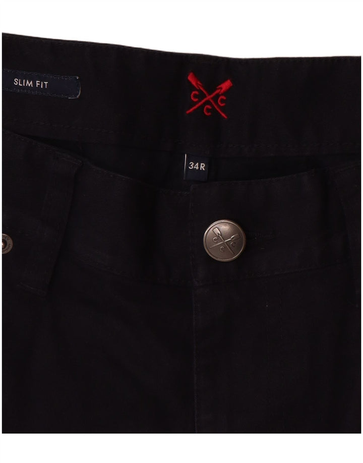 CREW CLOTHING Pantaloni casual pentru femei Slim Fit L34 L31 Bumbac bleumarin