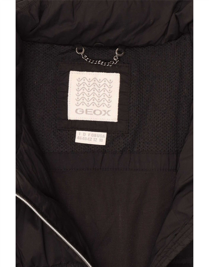Jachetă căptușită pentru femei Geox UK 12 Medium Black