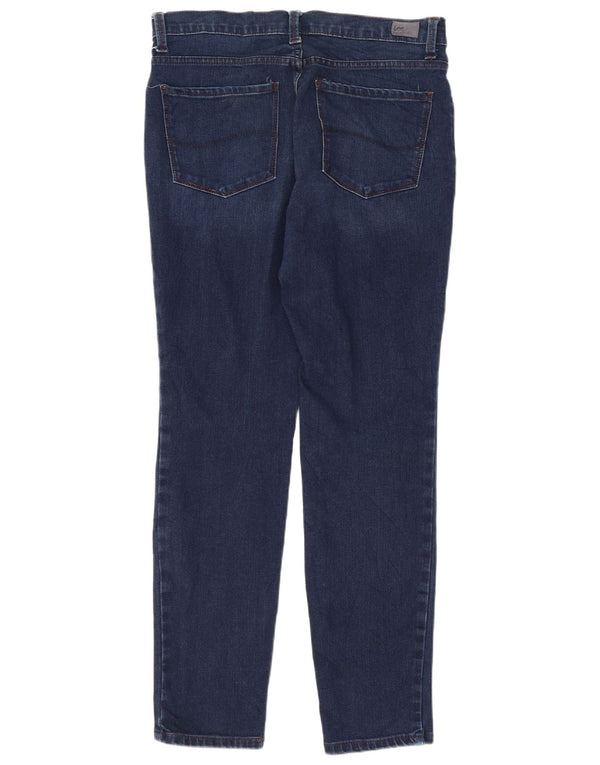 Blugi skinny cu talie modernă pentru femei Lee US 10 Large W30 L28 Bumbac bleumarin