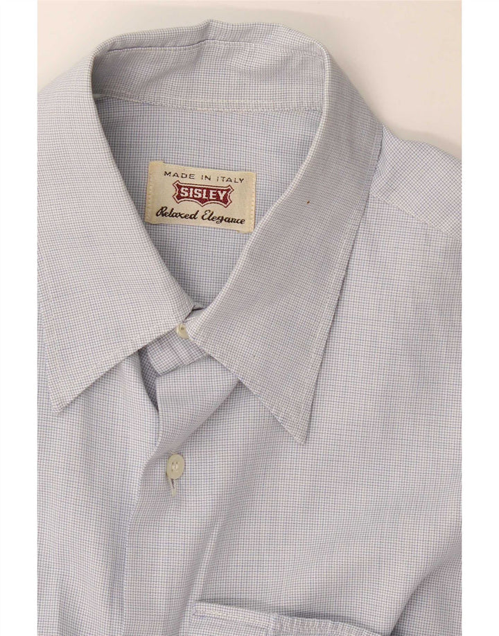 Cămașă pentru bărbați Sisley, albastru mediu Gingham