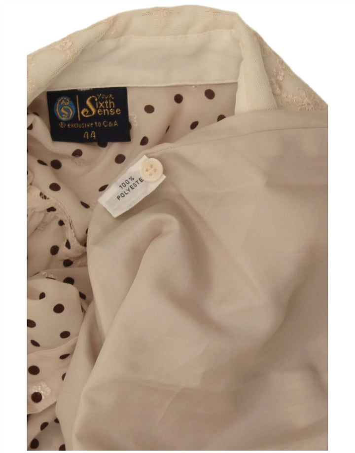 Your Sixth Sense Rochie pentru femei A-Line IT 44 Medium Bej Poliester cu pete