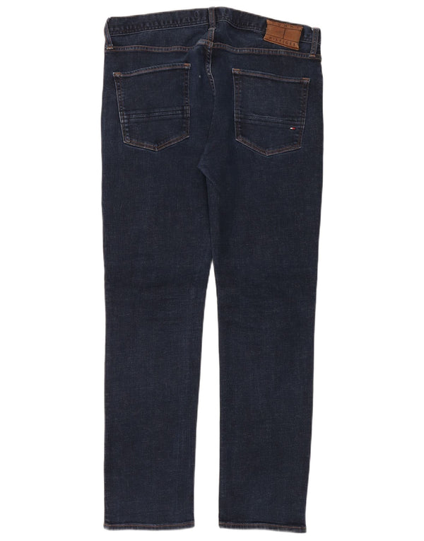 Blugi drepti pentru bărbați Tommy Hilfiger Denton W34 L30 bumbac bleumarin