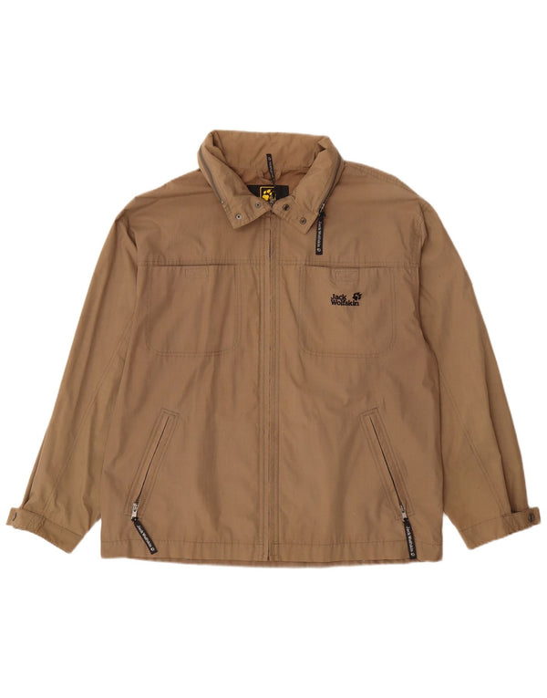 JACK WOLFSKIN Bomber Jacket pentru bărbați UK 40 Large Brown