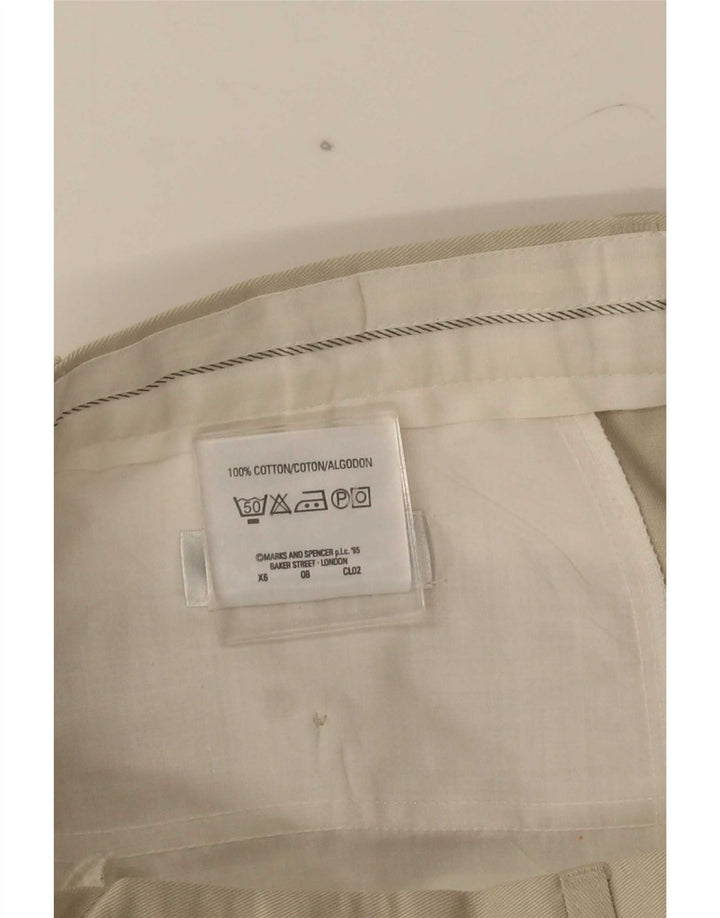 Marks & Spencer Pantaloni de costum pentru bărbați L34 L29 bumbac gri