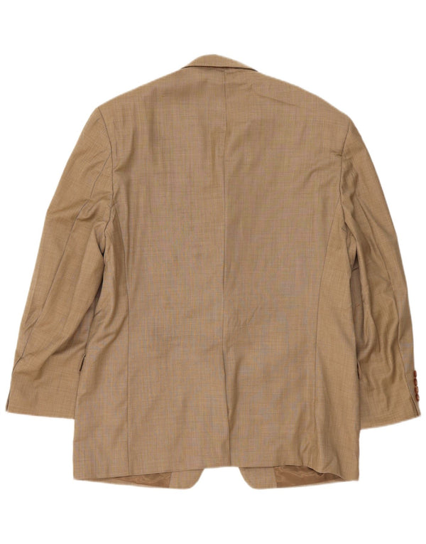Ralph Lauren Mens 2 Button Blazer Jacket UK 42 Large Beige Wool