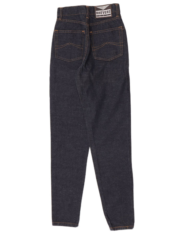 Blugi conici pentru femei Vintage IT 42 Medium W23 L30 Bumbac bleumarin