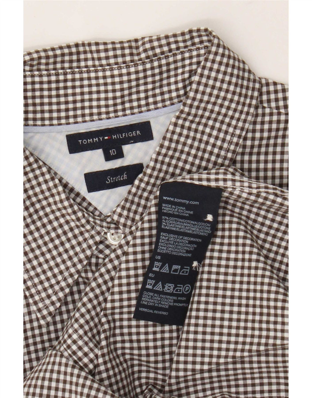 Cămașă elastică pentru femei Tommy Hilfiger US 10, mare, negru, bumbac