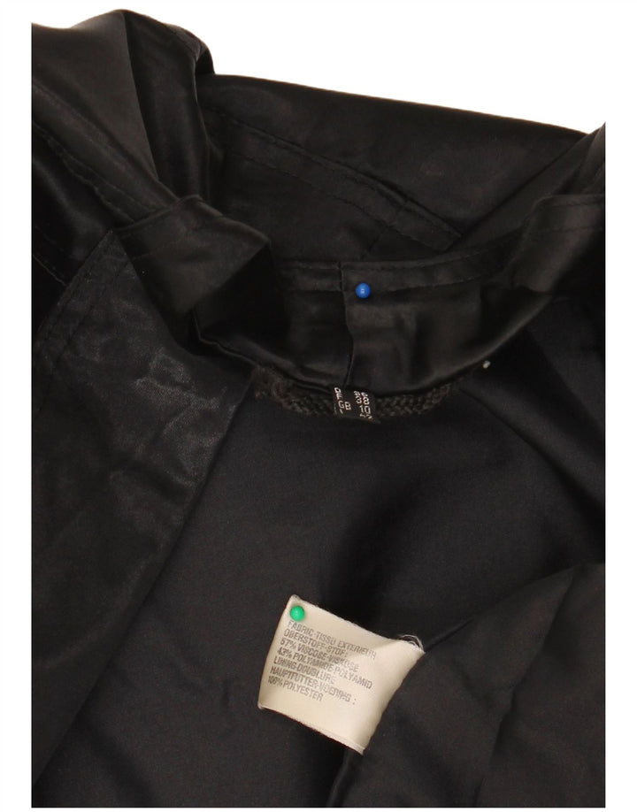 Jachetă bomber pentru femei Colette Wolfgang Kaiser UK 10 Small Black Viscose