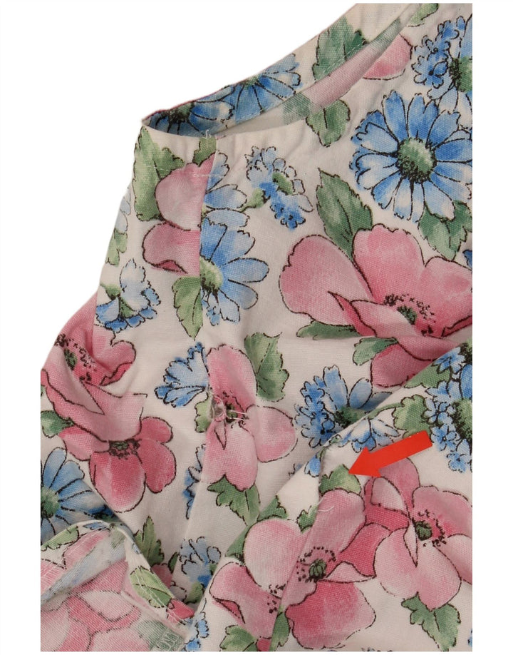 Vestă vintage pentru femei UK 14 Medium Multicolor Floral