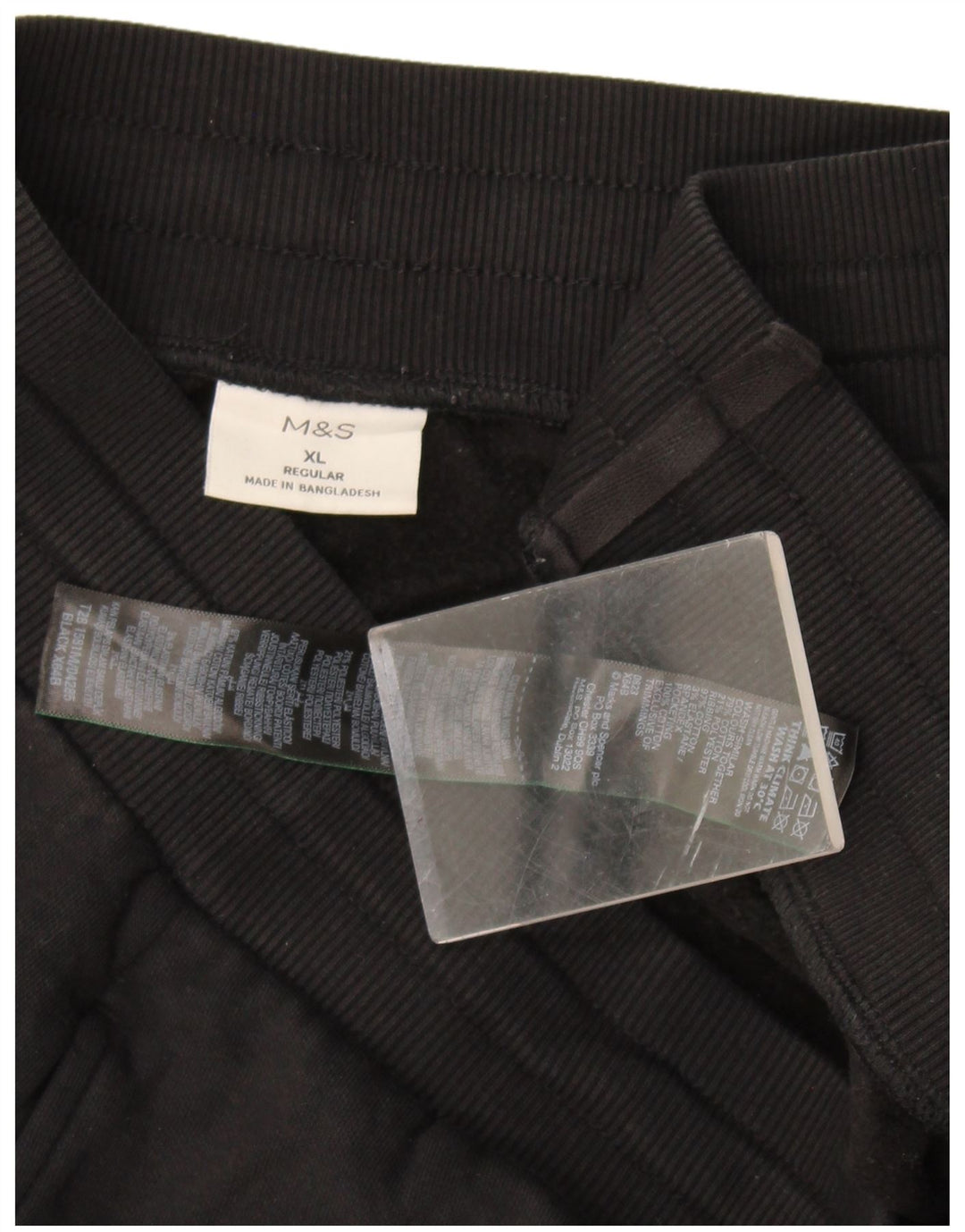 Pantaloni de trening obișnuiți pentru bărbați Marks & Spencer Pantaloni de jogging XL bumbac negru