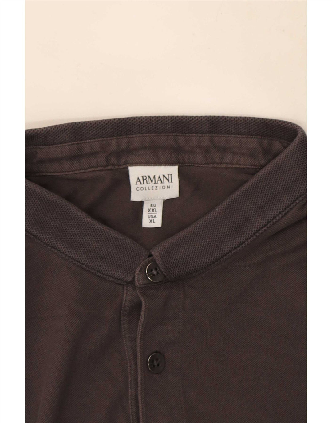 Cămașă polo Armani pentru bărbați XL bumbac gri