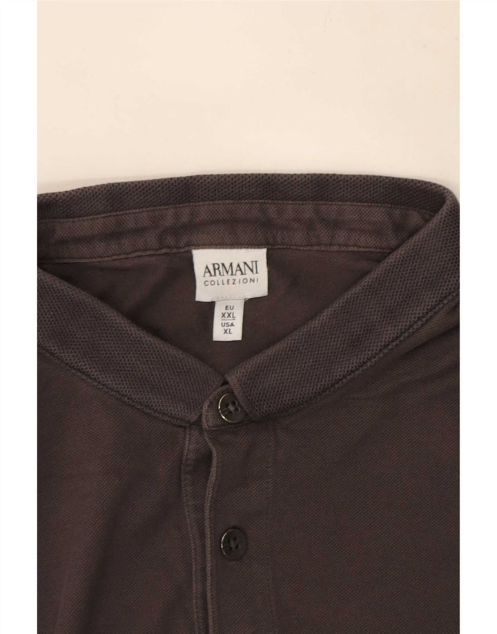 Cămașă polo Armani pentru bărbați XL bumbac gri