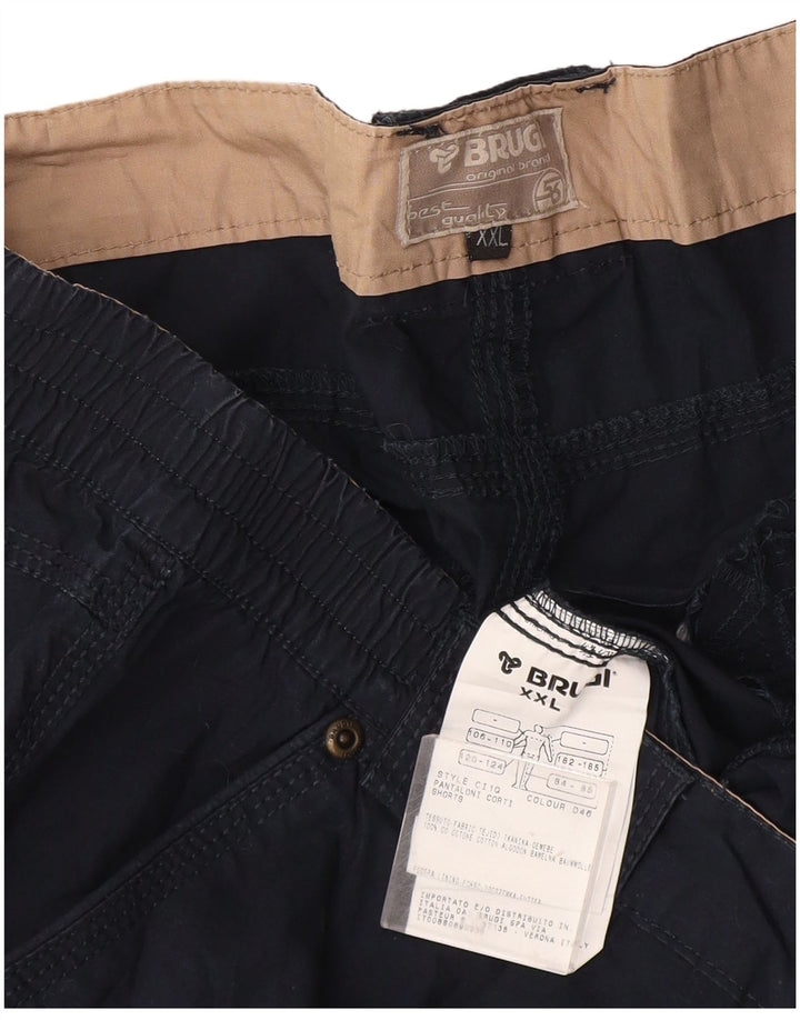 Pantaloni scurți cargo pentru bărbați Brugi 2XL W44 Bumbac bleumarin