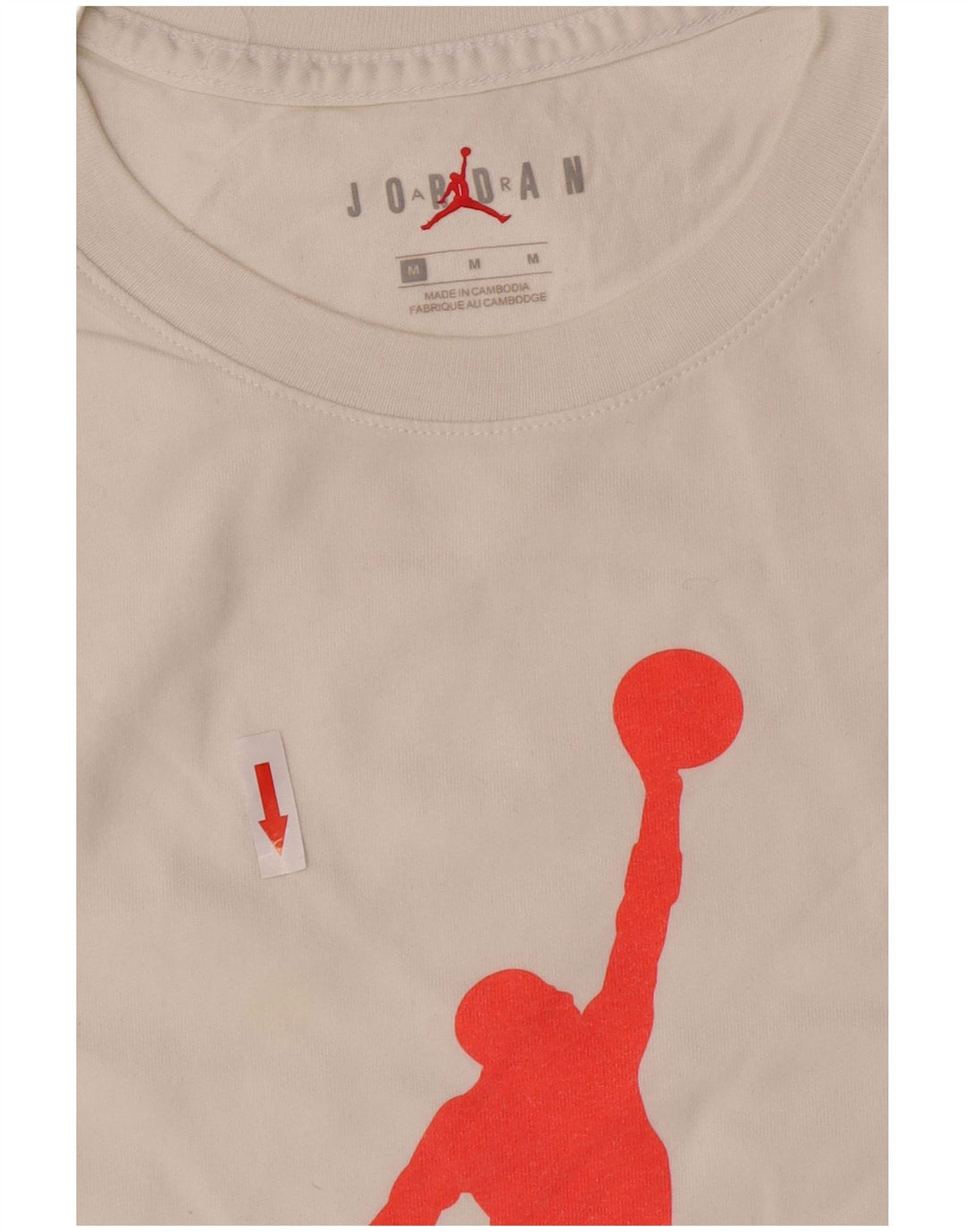 Tricou grafic Jordan pentru bărbați Top, mediu alb, bumbac