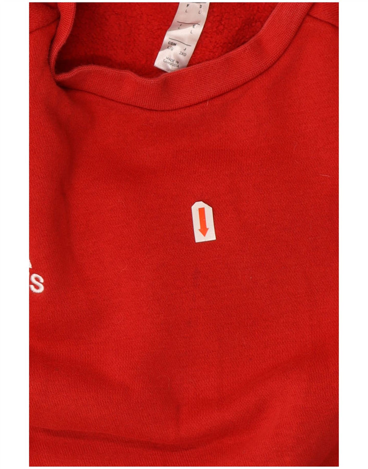 Hanorac pentru bărbați Adidas Jumper mare, roșu, bumbac