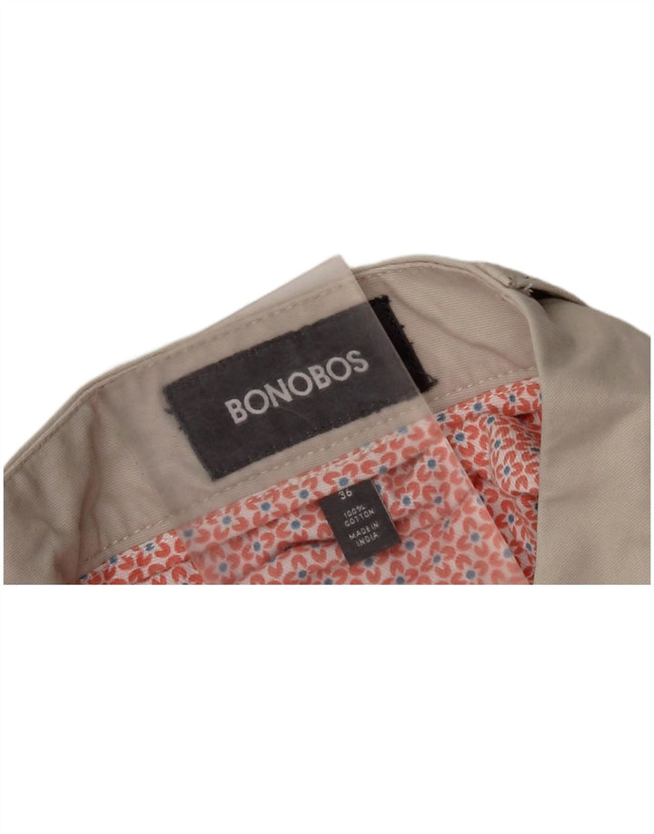 BONOBOS Pantaloni scurți chino pentru bărbați W36, bumbac, bej, mari
