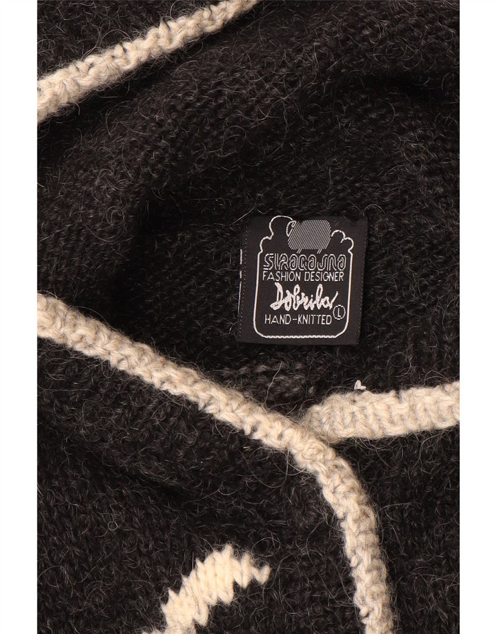 DOBRILA Pulover cardigan supradimensionat pentru femei UK 16 Large Gri Noutate
