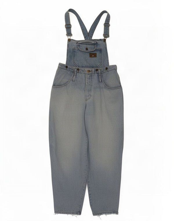 Salopete de damă vintage Blugi largi L32 L30 Bumbac albastru