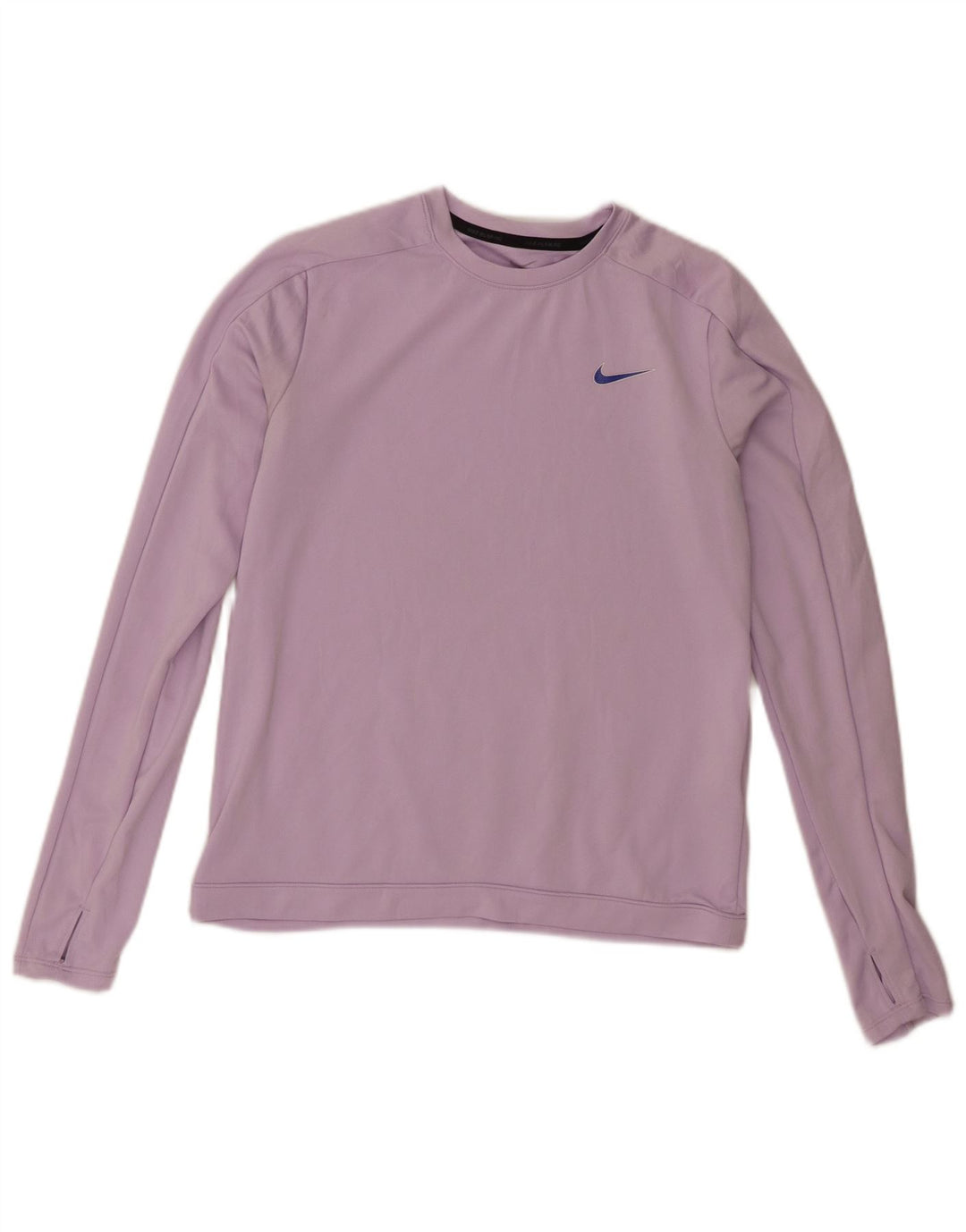 Top grafic Nike Dri Fit pentru femei cu mânecă lungă UK 10 Poliester liliac mic