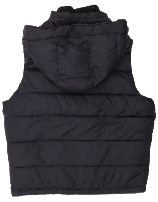 Gilet căptușit cu glugă Abercrombie & Fitch pentru bărbați UK 42 XL bleumarin poliester
