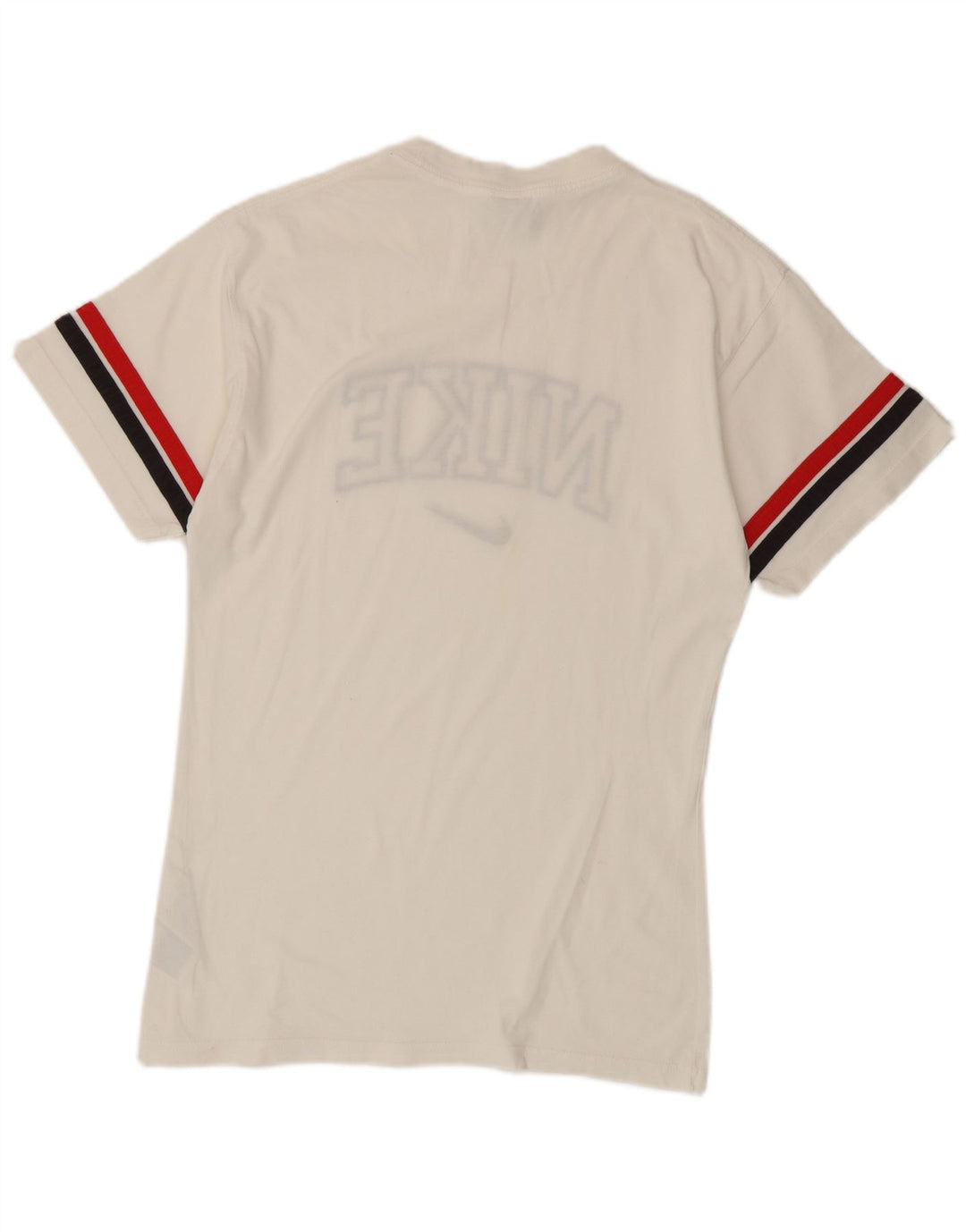 Tricou grafic Nike pentru bărbați Top mic, alb, din bumbac color bloc